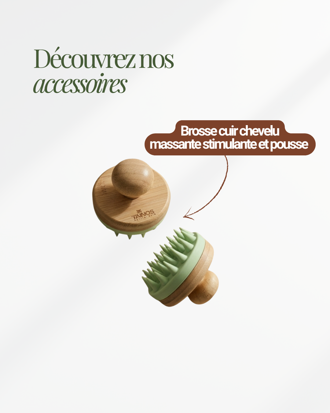 Brosse massante cuir chevelu